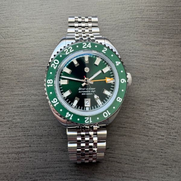 [WTS] Jack Mason Strat-o-Timer GMT Magnolia 40mm Green Dial