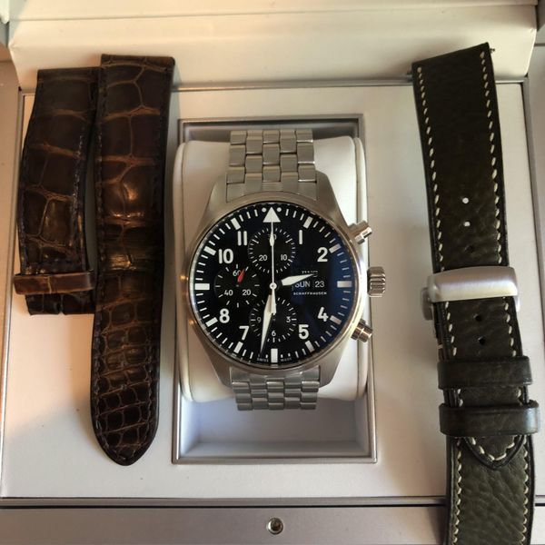 [WTS] IWC Pilot Chronograph IW377709 43mm Black Dial -$3800