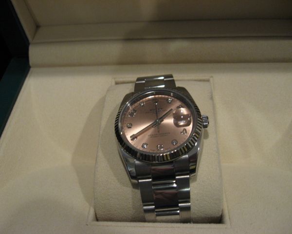 Fs: Rolex 115234 34mm ss/wg date diamond dial