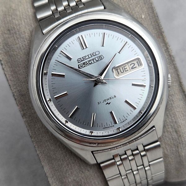[WTS] Seiko Actus Ref No. 7019-7060 | Silver-Bluish Dial | …