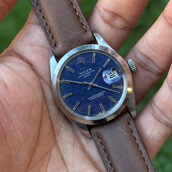 [WTS] Rolex Oyster Perpetual Date 1500 Blue Mosaic Dial 34m…
