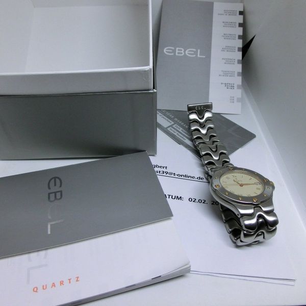 Ebel Sportwave Fullset , Top Zustand von 2004 18 Karat 36mm…