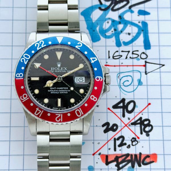 [WTS] Rolex GMT Master Pepsi ref. 16750 circa 1985