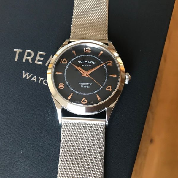 Trematic Archivio Uno Ref. 502, Nero, 38mm SW200-1 elaboré,…