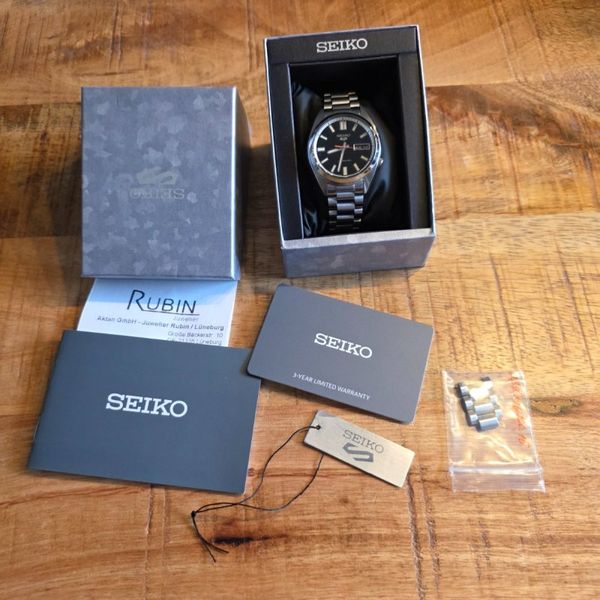Seiko 5 SRPK89K1 Automatik schwarz, SNXS, Full-Set 07/2026