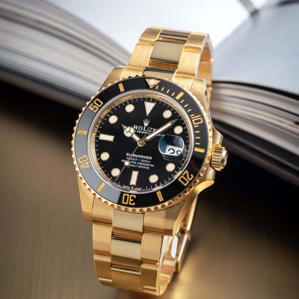 FS: Rolex Submariner Date 41 Black Ceramic Yellow Gold 1266…