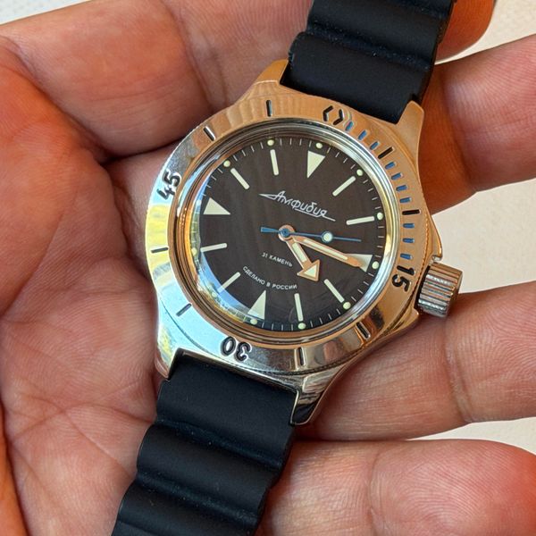 [WTS] Vostok Amphibia 120512 , bracelet and rubber strap