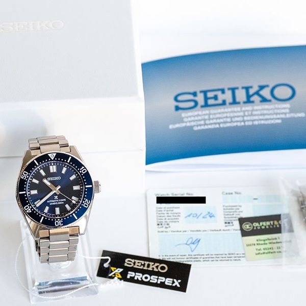 Seiko SPB451J PROSPEX 965 Heritage Diver blau