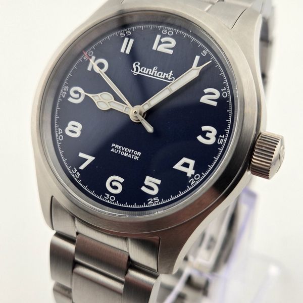 HANHART PREVENTOR H12 BLUE DIAL, ON-THE-FLY BRACELET - NO W…