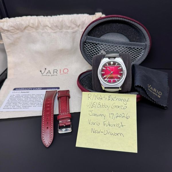 [WTS] Vario Futurist Sunburst Red Fume $630