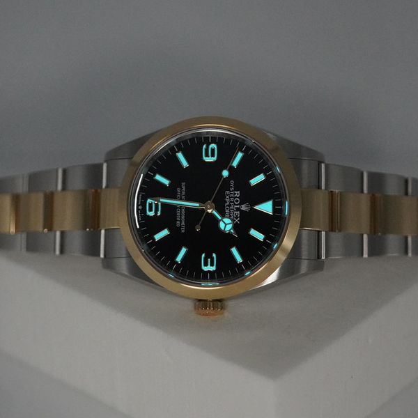 FSOT: Rolex 124273 EXPLORER 18K YELLOW GOLD STAINLESS STEEL…