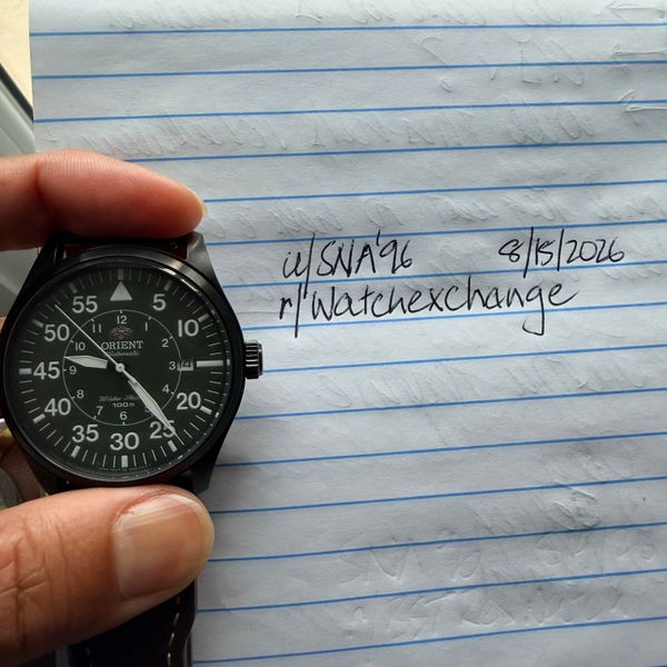 [WTS] Orient Pilot PVD case Green Dial with date