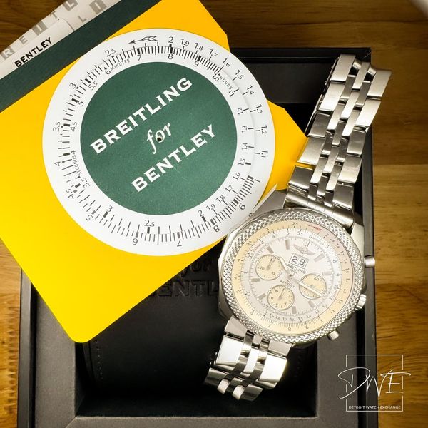 [WTS] Breitling Bentley 6.75 Silver Dial Full Set