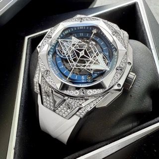 Hublot Big Bang Sang Bleu Diamond Set 418.NX.5107.RX.1604.M…