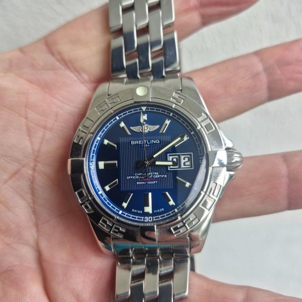 Breitling Galactic 41 big date blau