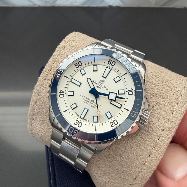 [WTS] BREITLING SuperOcean 42mm A17375 Silver Dial, Blue Be…