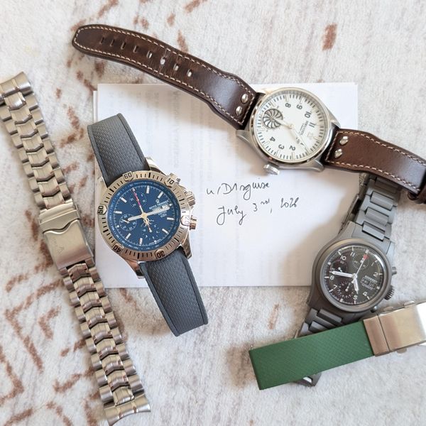 [WTS] Boderry Landmaster chrono (titanium + tritium), Hruod…