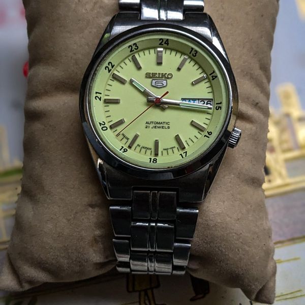 [WTS] Seiko 5 SNK573 – Full Lumed “RADIUM” Sunburst Dial JD…
