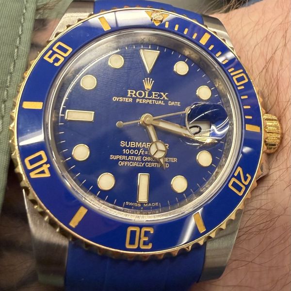 Rolex Submariner (16613/2009 modell) byttes i Radium