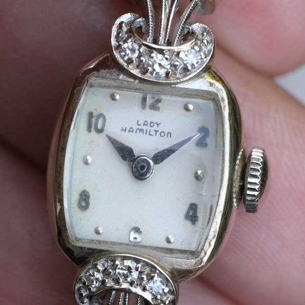 [WTS] White Gold & Diamonds Art Deco Lady Hamilton Cocktail…