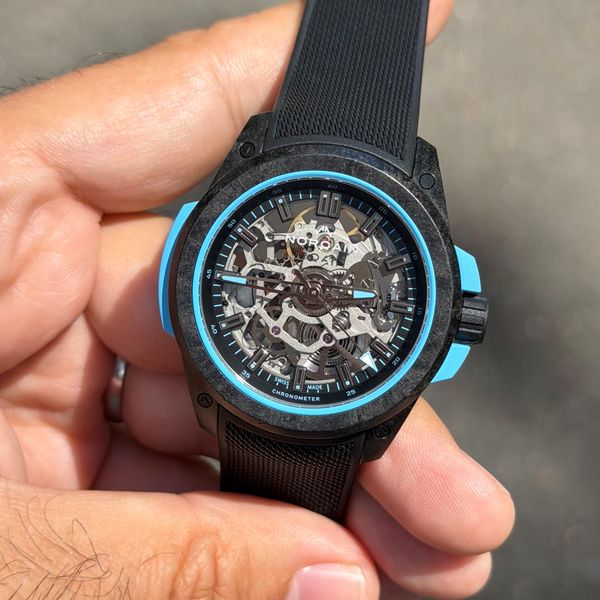 [WTS] NORQAIN Wild One Skeleton Sky Blue 39mm. Factory blue…