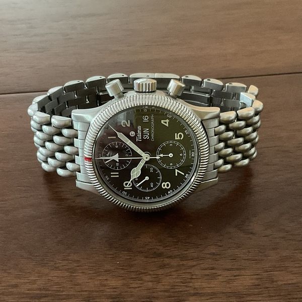 FS: Tutima Flieger Chronograph on bracelet - Lemania 5100