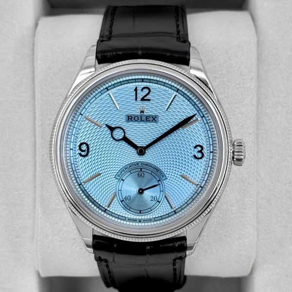 FSOT:NEW 2026 Rolex 1908 39mm 52506 Platinum Ice Blue Dial …