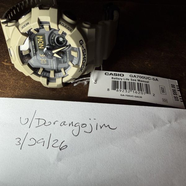 [WTS] Ga700uc-5a tan digi/analogue g shock never worn $60 s…