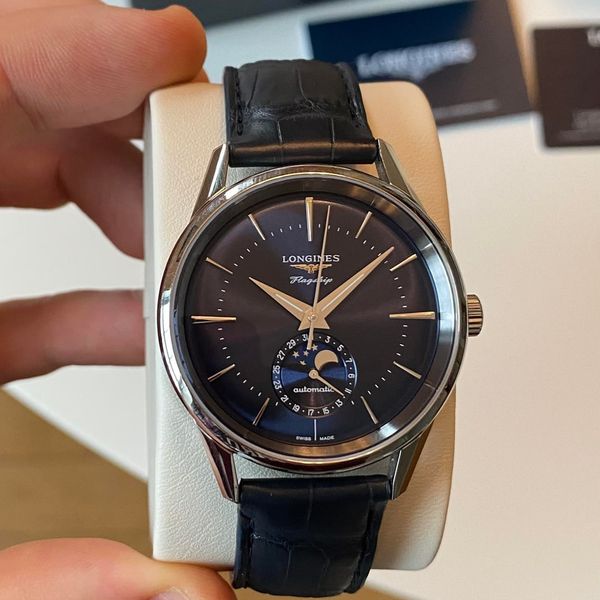 [WTS] Longines Flagship Heritage Moonphase L4.815.4.92.2 Bl…