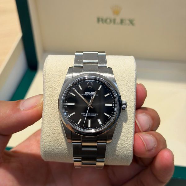 [WTS] Rolex Oyster Perpetual 34 124200 Black Sunburst, Full…