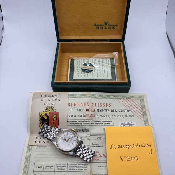 [WTS] Rolex Datejust Ref. 6605 - Box & Papers