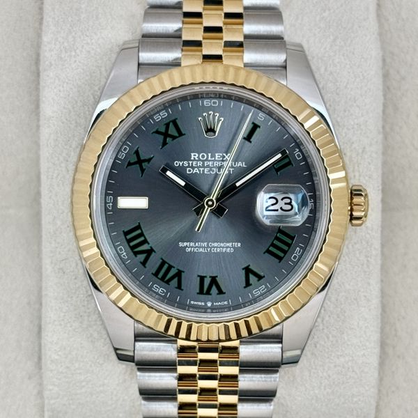 FSOT:2022 Rolex Datejust 41mm 126333 Two-Tone Jubilee Wimbl…