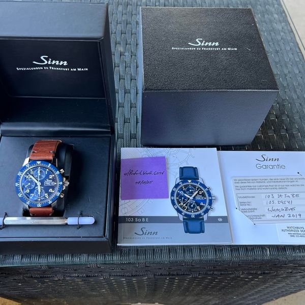 [WTS] Sinn Sa B E 41mm Ref 103.171 Limited to 500 pcs RARE …