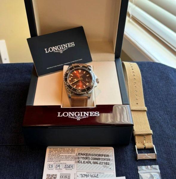 [WTS] Longines HydroConquest GMT Brown Dial, Ref. L3.790.4.…