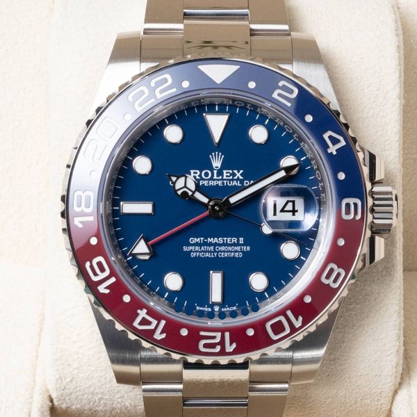 FSOT: Rolex Full White Gold Pepsi 126719 BLRO Box Papers