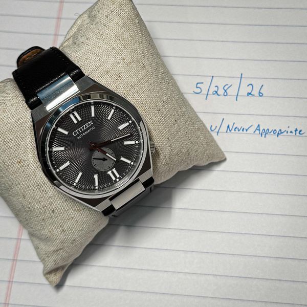 [WTS] Citizen Tsuyosa Small Seconds - Grey on Leather - $250