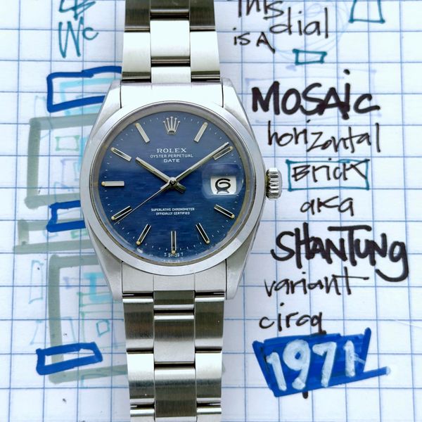 [WTS] Rolex Oyster Perpetual Date ref. 1500 Mosaic Dial cir…