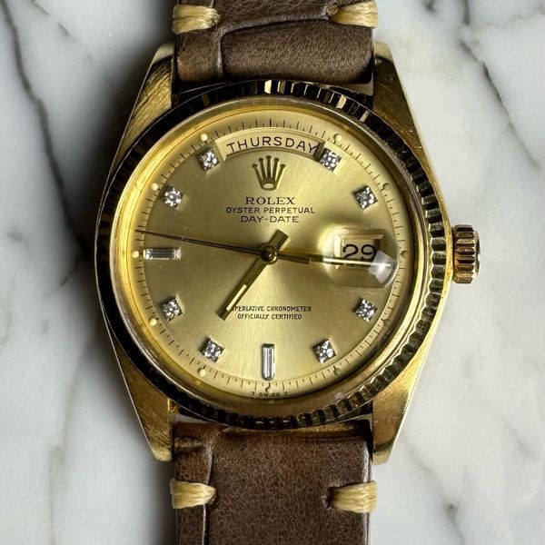 [WTS] Rolex Day-Date 36 Yellow Gold Head 18K Factory Diamon…