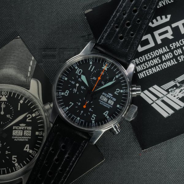 FS: Fortis Flieger B-42 Chronograph Ref 597.11.141, Full Set
