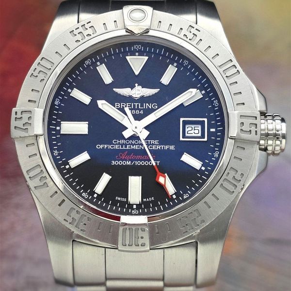 FSOT: Breitling Avenger II Seawolf A17331 Black Dial Automa…