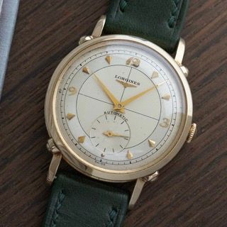 1950s Longines Mens 14k Yellow Gold Automatic Calibre 22A -…