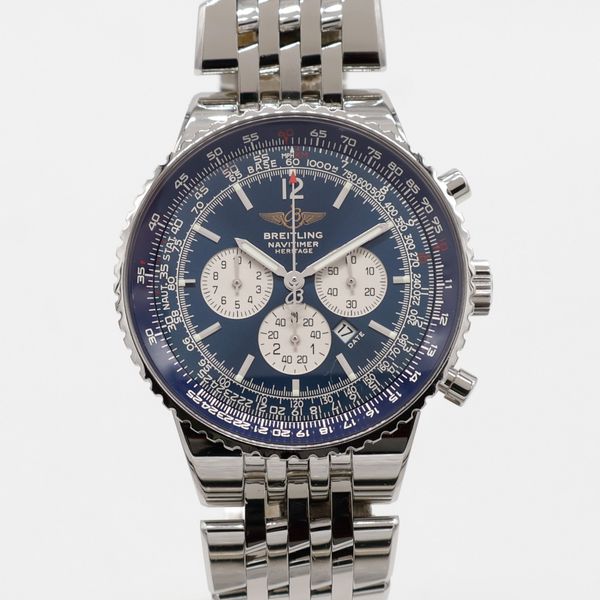 Breitling Navitimer Heritage Chrono Blue Steel 43mm A35350 …
