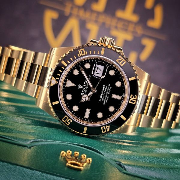FSOT: MINT ROLEX SUMBARINER DATE 41MM 126618LN 18K YELLOW G…