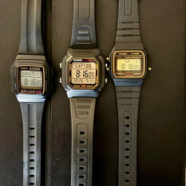 [WTS] Lot of 3 Casio Digitals W800H, F201WA and F91W