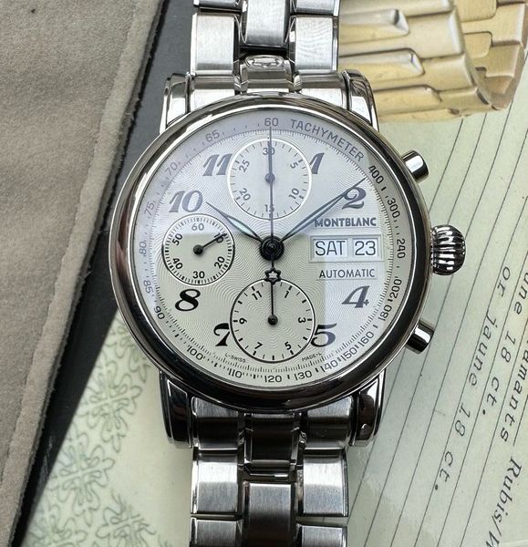 FS: Montblanc Meisterstuck Star Chronograph Automatic White…