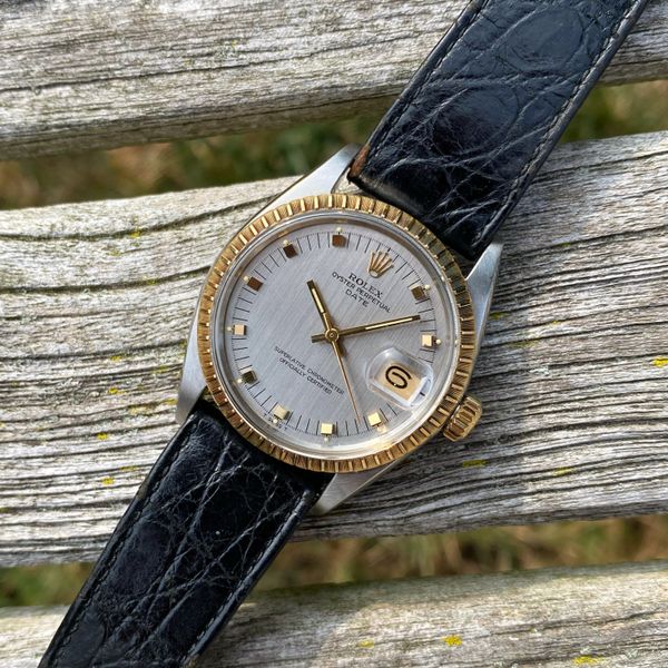 FS: 1968 Rolex 1505 Oyster Perpetual Date 34mm Silver Doors…