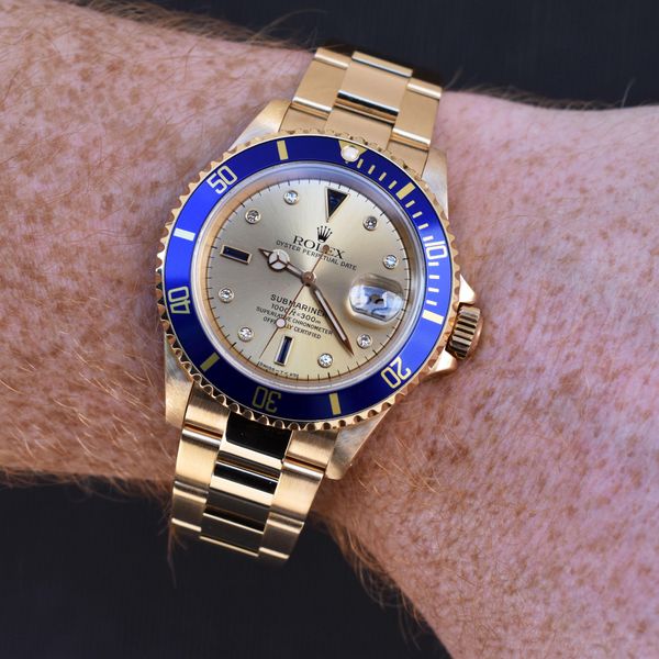 [WTS] 1991 Rolex Submariner Date 40mm 18K YG Original Champ…