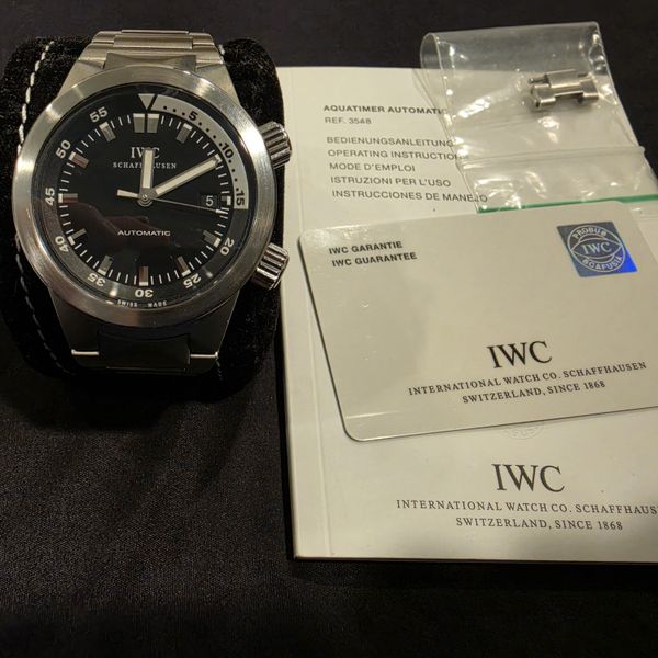 FSOT: IWC AQUATIMER BLACK DIAL/IW3548-05 EXCELLENT CONDITIO…