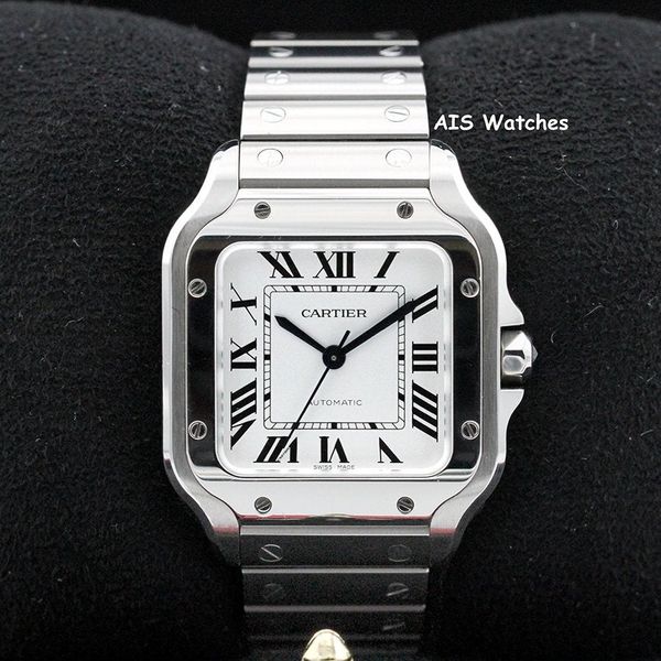 FSOT: Cartier Santos De Cartier Medium Steel WSSA0029 Silve…