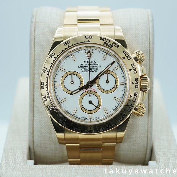 FSOT: Rolex 126508 DAYTONA 18K YELLOW GOLD WHITE DIAL NEW M…